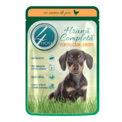 4DOG JUNIOR HRANA UMEDA CAINI 100G PUI