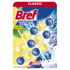 BREF ODORIZANT WC POWER AKTIV 3X50G LEMON