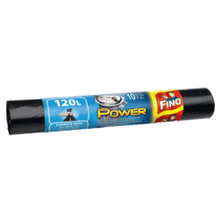FINO SACI MENAJ 120L POWER NEGRU 10BUC
