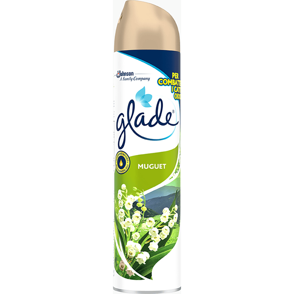 GLADE SPRAY ODORIZANT CAMERA 300ML MUGUET