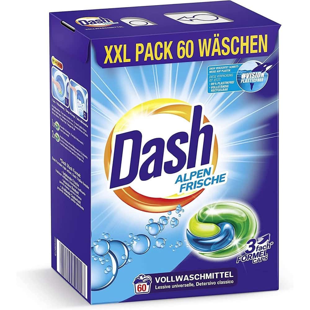 DASH DETERGENT CAPSULE 60BUC ALPEN FRISCHE
