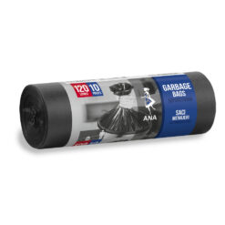 ANA SACI MENAJ 120L ULTRAREZISTENTI NEGRU 10BUC