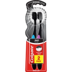 COLGATE PERIUTE 360 CHARCOAL 2BUC/SET