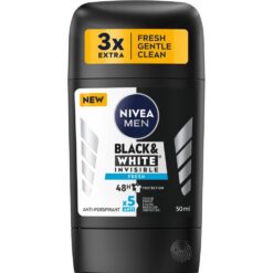 NIVEA STICK MEN 50ML INVISIBLE B&W FRESH 48H