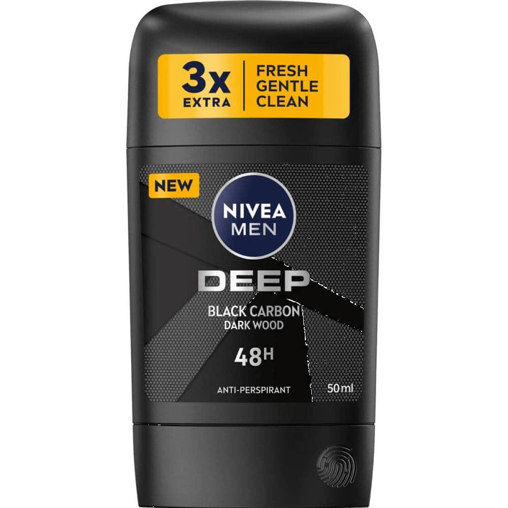 NIVEA STICK MEN 50ML DEEP BLACK CARBON 48H