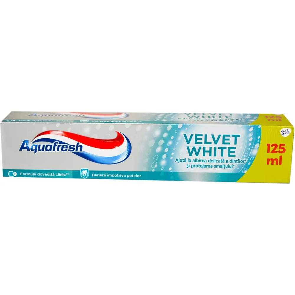 AQUAFRESH 125ML VELVET WHITE