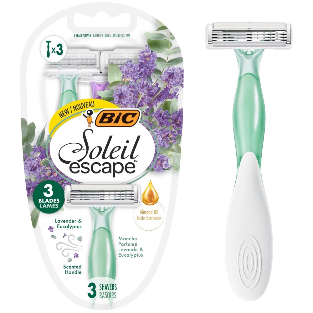 BIC SOL.ESCAPE APARAT RAS 3LAME 3BUC LAVANDER&EUCALYPTUS