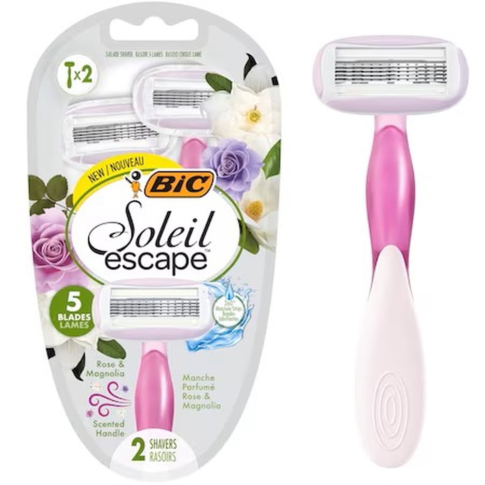 BIC SOL.ESCAPE APARAT RAS 5LAME 2BUC ROSE&MAGNOLIA