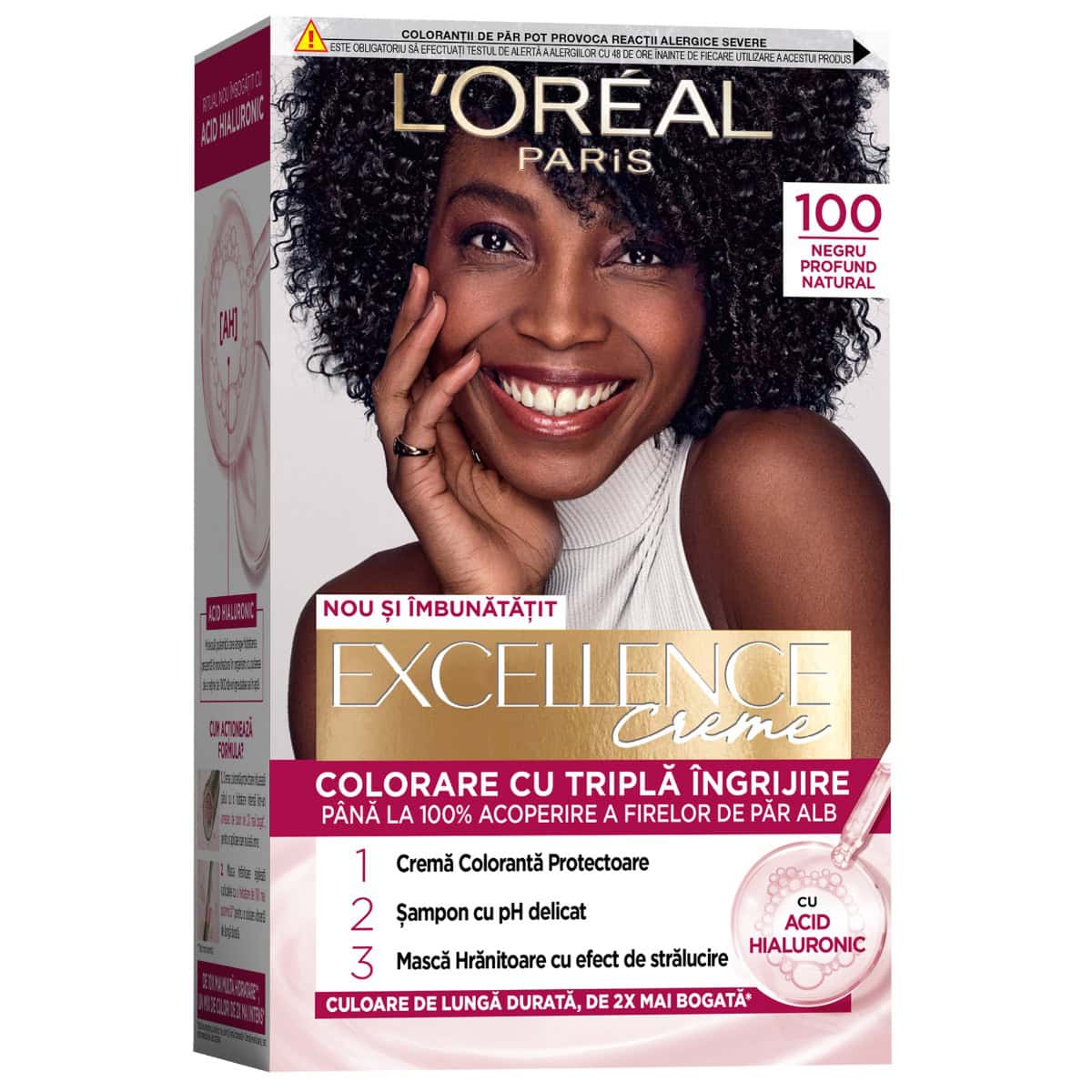 LOREAL EXCELLENCE VOPSEA PAR 100 NEGRU PROFUND NATURAL