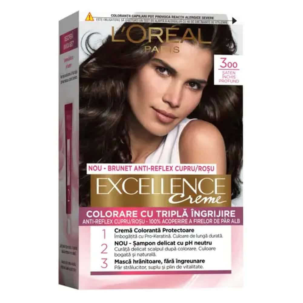 LOREAL EXCELLENCE VOPSEA PAR 300 SATEN INCHIS PROFUND NATURAL