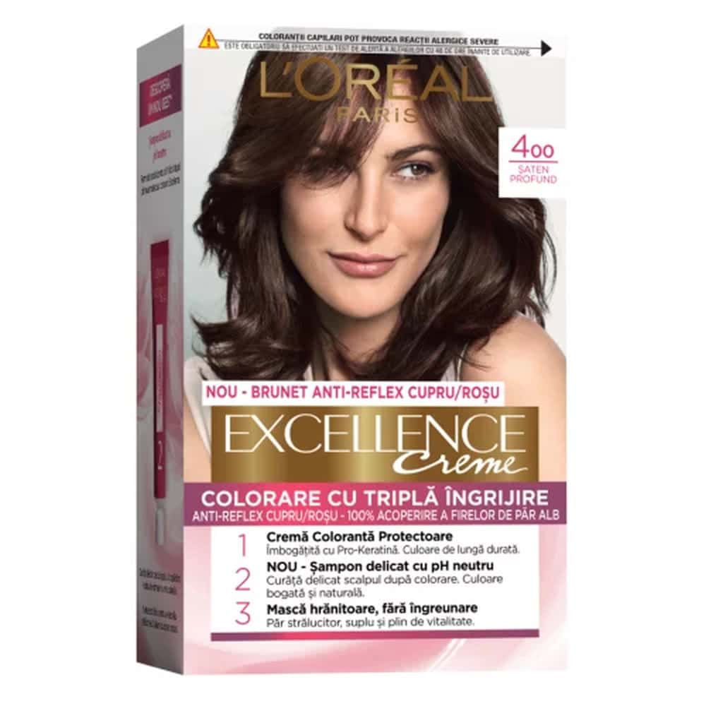 LOREAL EXCELLENCE VOPSEA PAR 400 SATEN INCHIS NATURAL