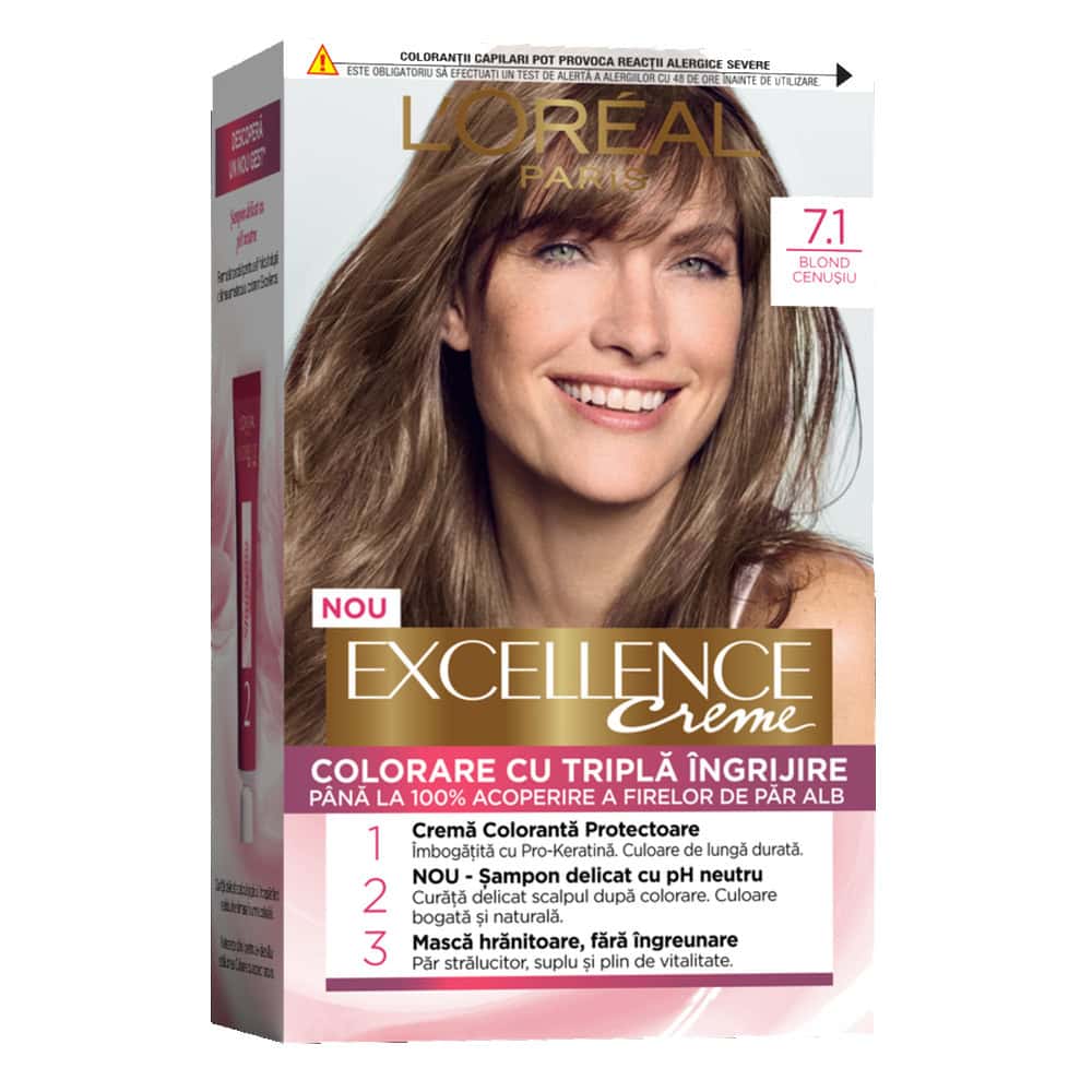 LOREAL EXCELLENCE VOPSEA PAR 7.1 BLOND CENUSIU