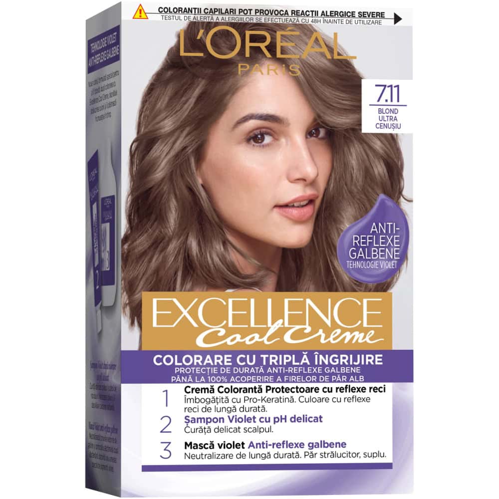 LOREAL EXCELLENCE VOPSEA PAR 7.11 BLOND ULTRA CENUSIU