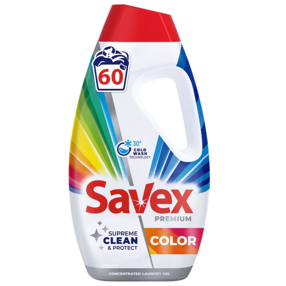 SAVEX DETERGENT LICHID 2.7L 2IN1 COLOR 60SP
