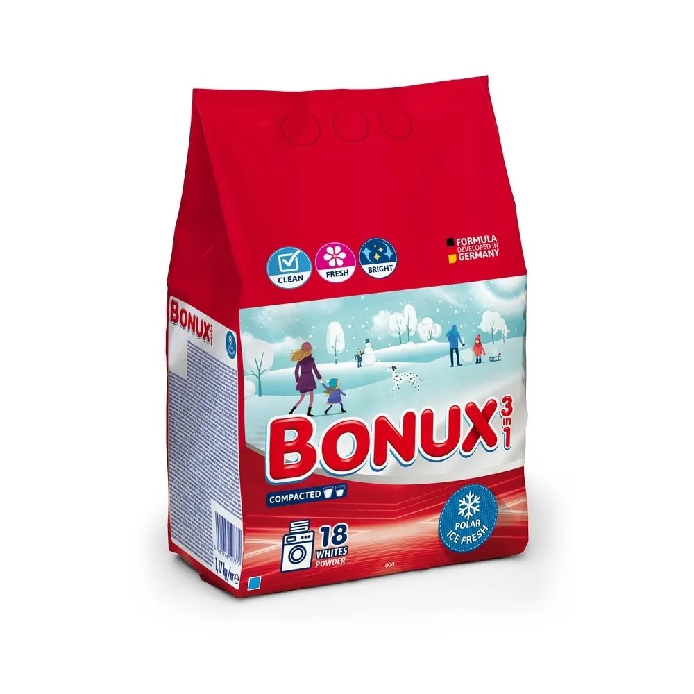 BONUX DETERGENT PUDRA AUTOMAT 1.17KG POLAR ICE FRESH 18SP