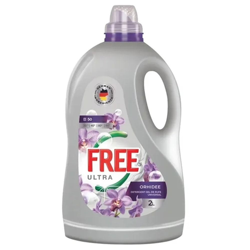 ULTRA FREE DETERGENT LICHID 2L UNIVERSAL ORHIDEE 50SP