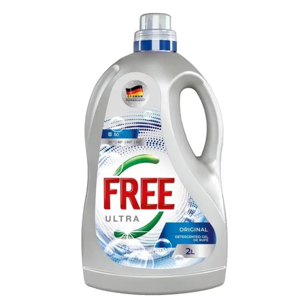 ULTRA FREE DETERGENT LICHID 2L UNIVERSAL ORIGINAL 50SP