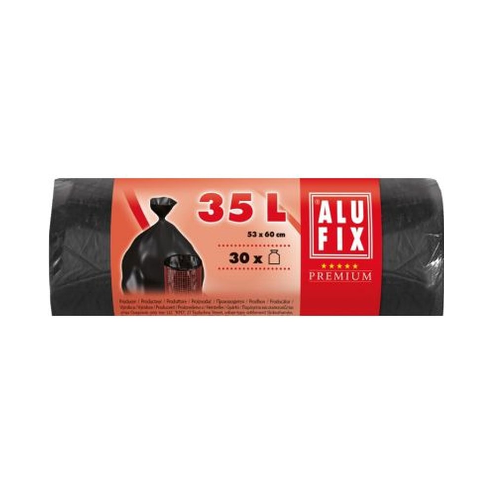 ALUFIX SACI MENAJ 35L NEGRU 30BUC