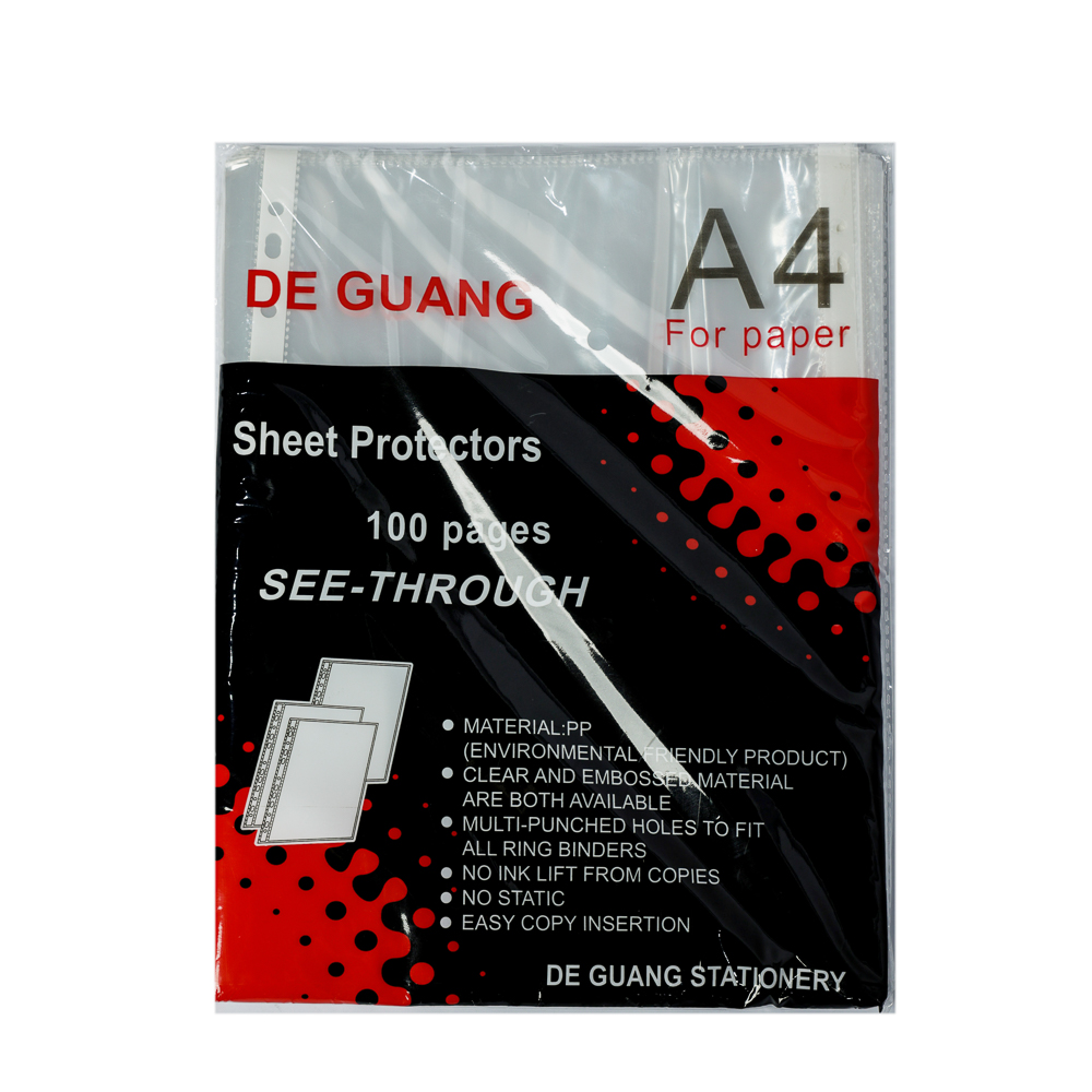 FOLIE TRANSPARENTA A4 100BUC GM33-1