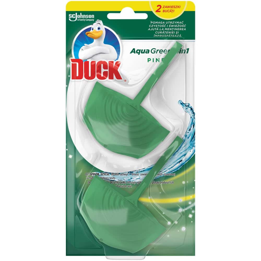 DUCK ODORIZANT WC GREEN 2X36G PINE