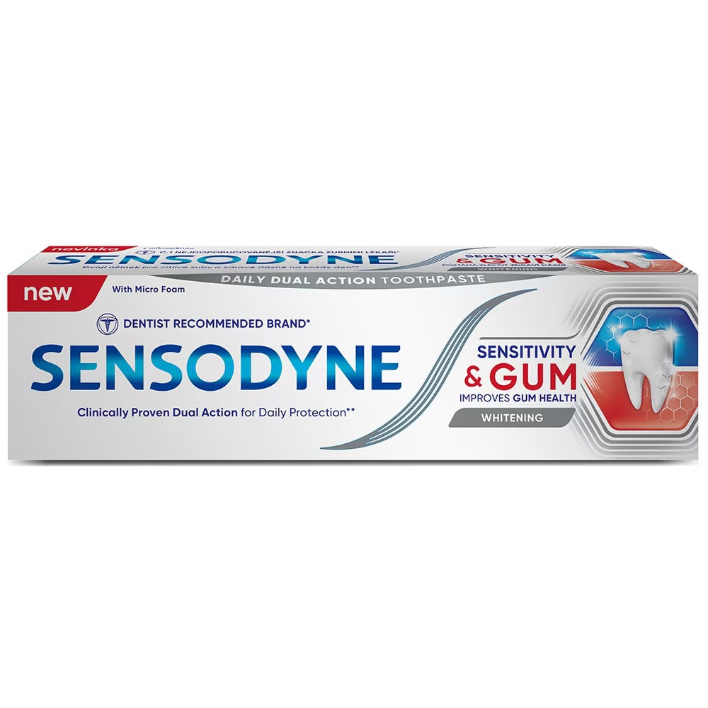 SENSODYNE 75ML SENSITIVE&GUM WHITENING