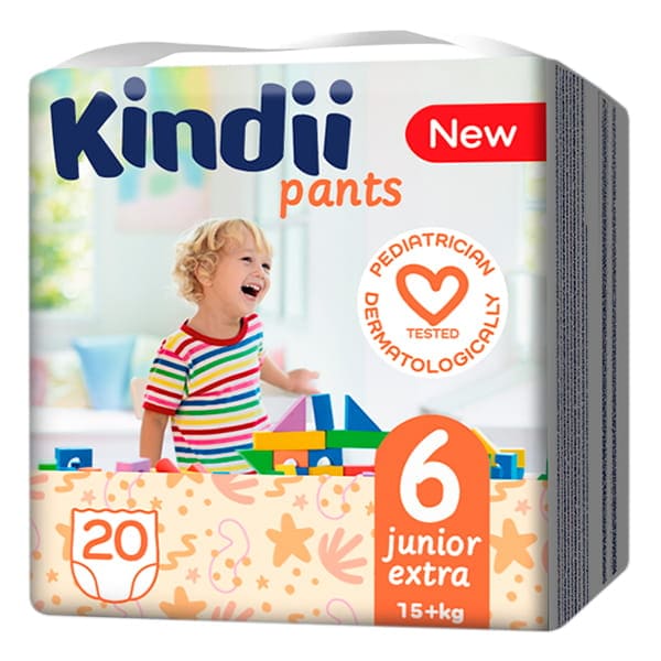 KINDII PANTS NR6 15KG+ 20BUC