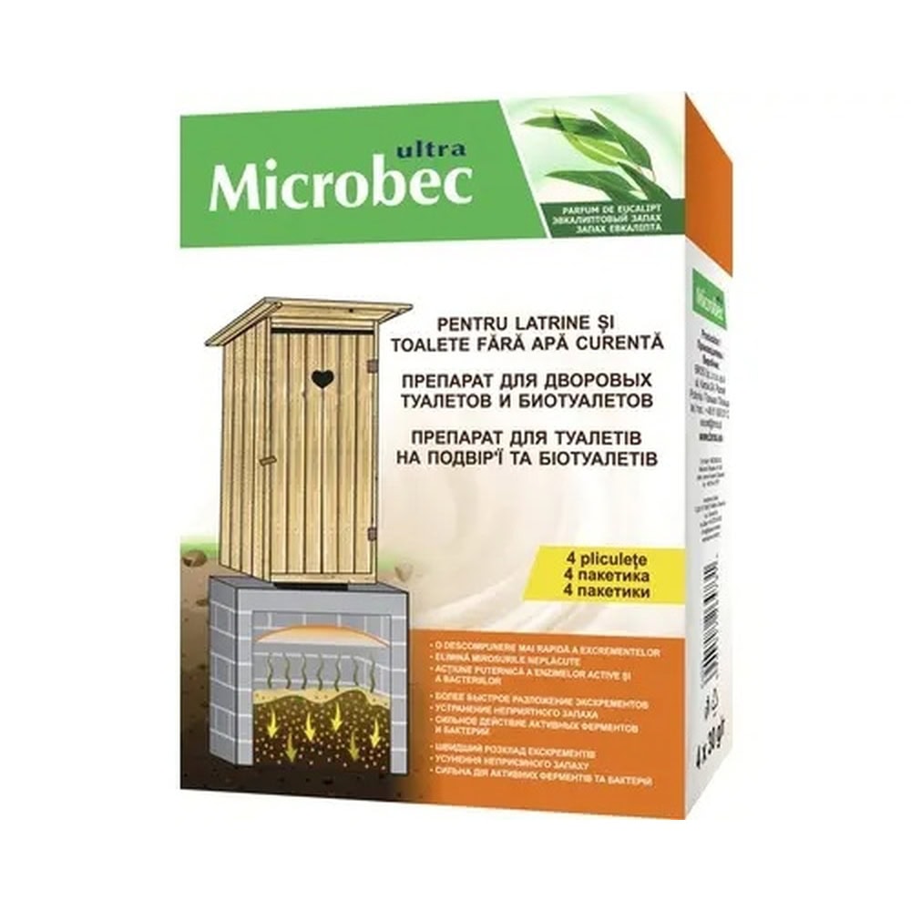MICROBEC TRATAMENT LATRINE SI TOALETE USCATE TABLETE 4X30G