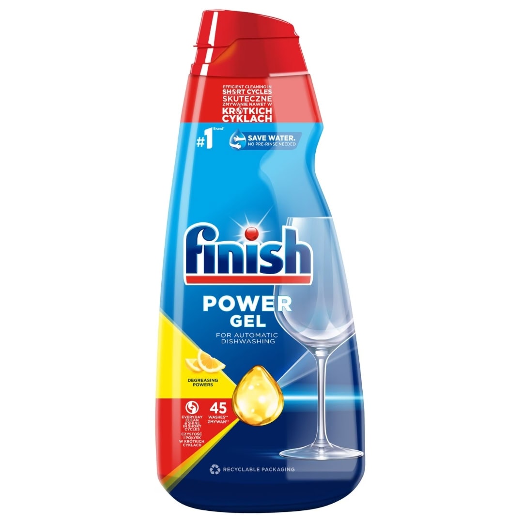FINISH POWER GEL 900ML LEMON