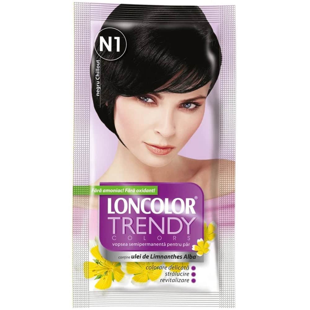 LONCOLOR TRENDY VOPSEA PAR SEMI 2X25ML N1 NEGRU CHILLOUT