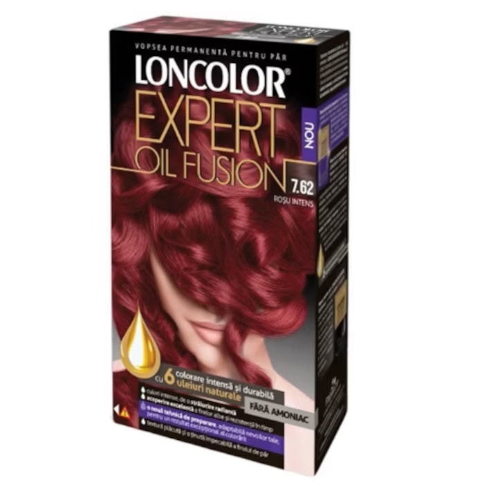LONCOLOR EXPERT OIL FUSION VOPSEA PAR 7.62 ROSU INTENS