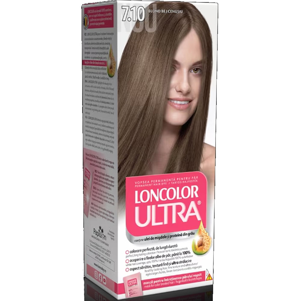 LONCOLOR ULTRA VOPSEA PAR 7.10 BLOND BEJ CENUSIU