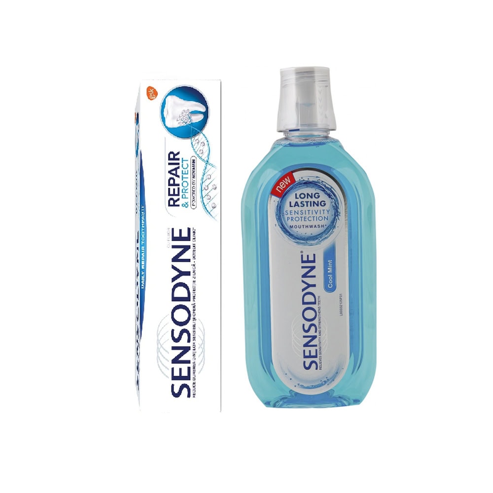 SENSODYNE 75ML REPAIR&PROTECT+APA GURA 500ML COOL MINT