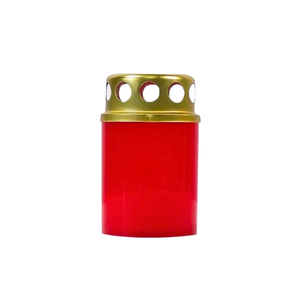 BISPOL CANDELA PLASTIC CU CAPAC V1-50E A3 3BUC/SET ROSU 11H