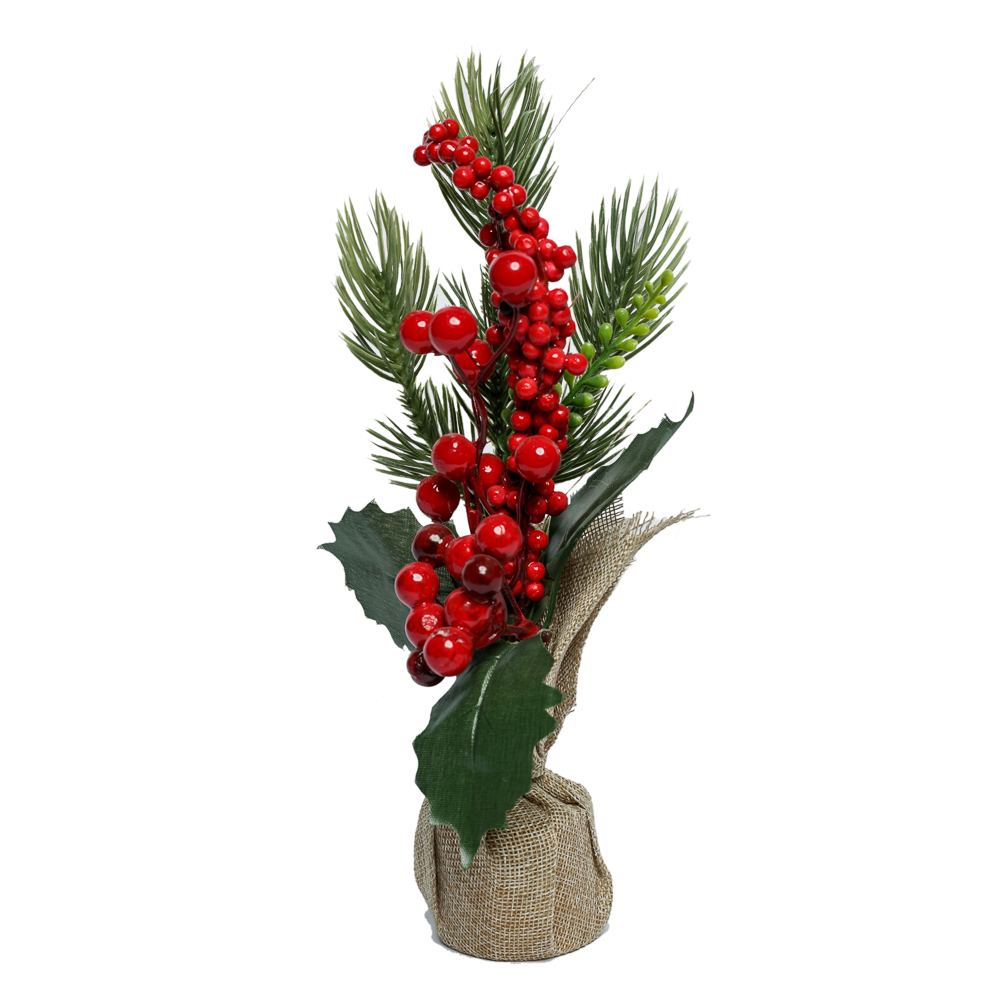 DECORATIUNE CRACIUN FRUCTE ROSII 30CM GC26-3