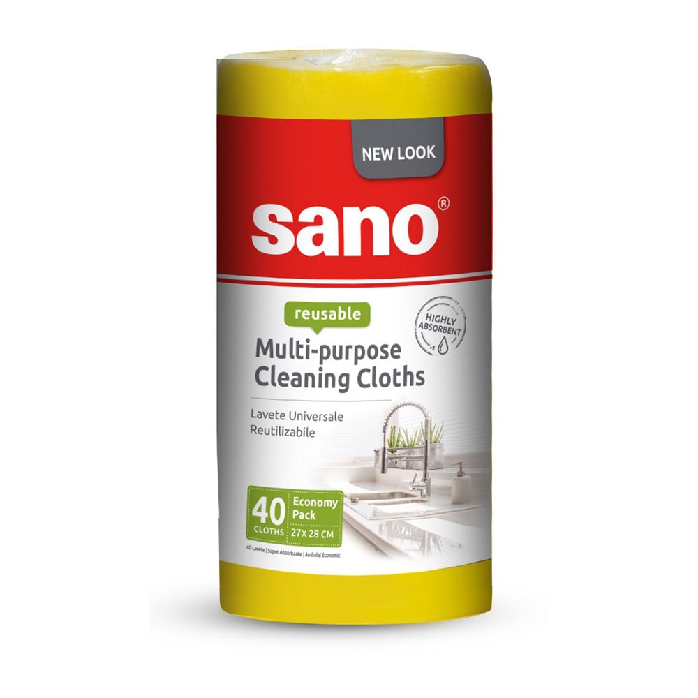 SANO LAVETE ROLA UNIVERSALA 27X28CM 40BUC