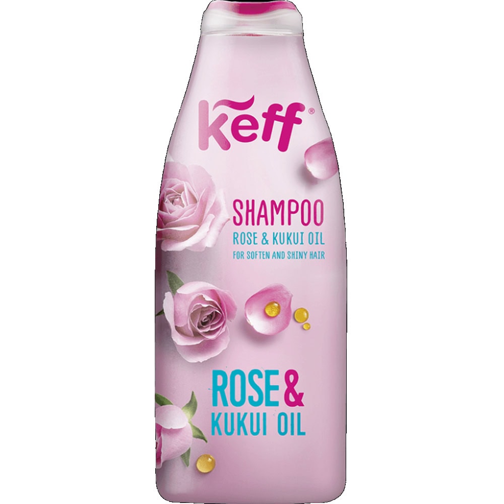 KEFF SAMPON 500ML ROSE&KUKUI OIL