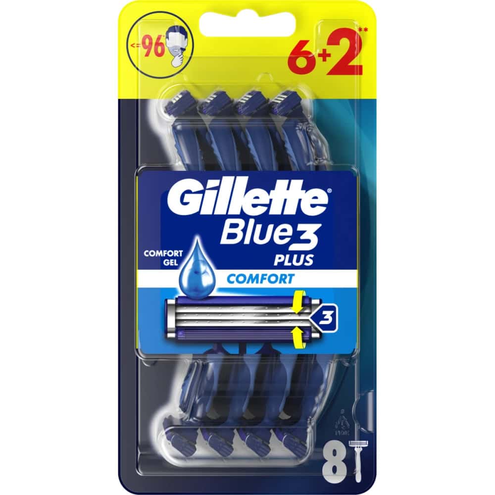 GILLETTE BLUE3 COMFORT AP. RAS 6+2