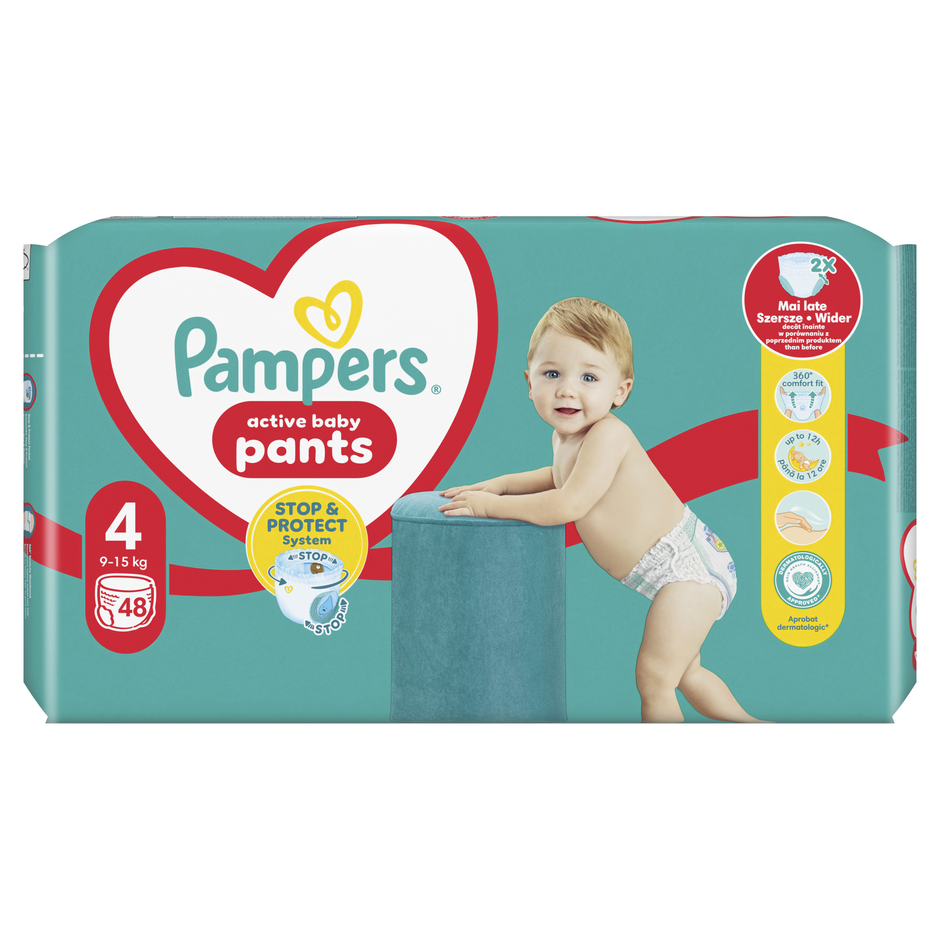 PAMPERS PANTS NR4 9-15KG 48BUC