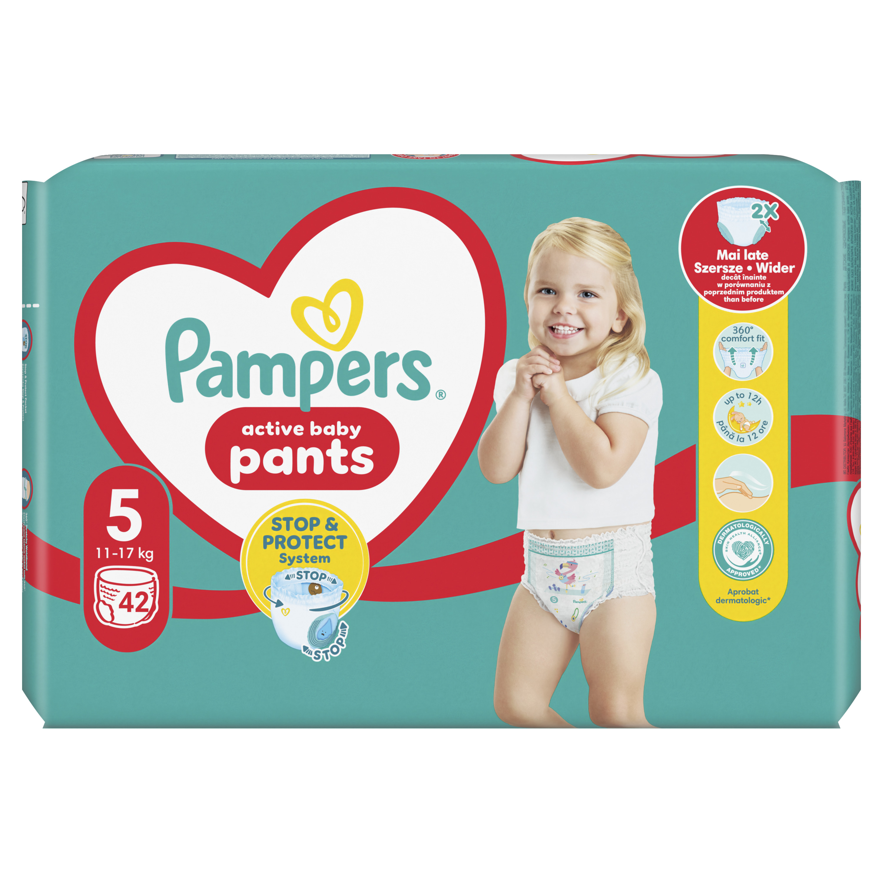 PAMPERS PANTS NR5 12-17KG 42BUC