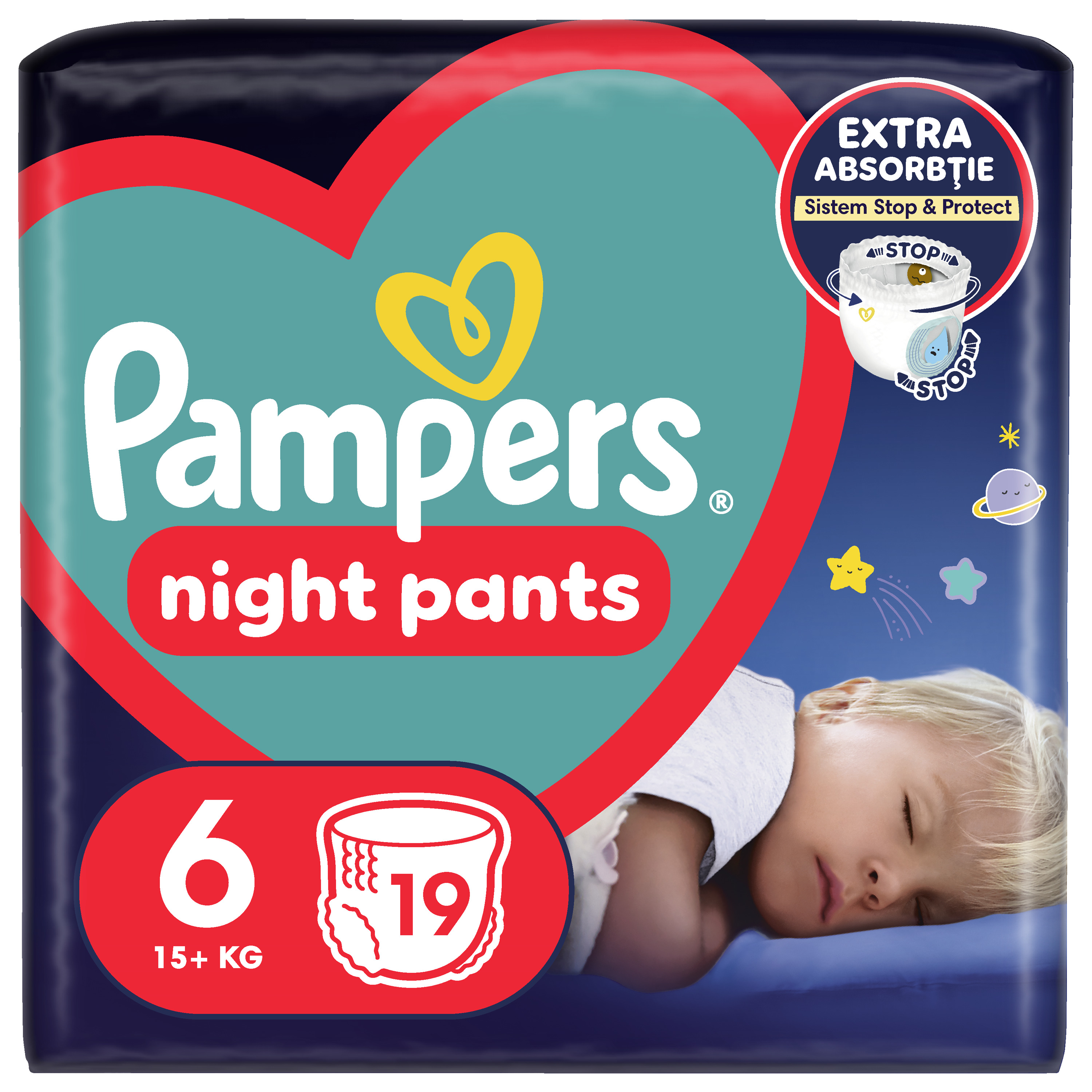 PAMPERS PANTS NIGHT NR6 15KG+