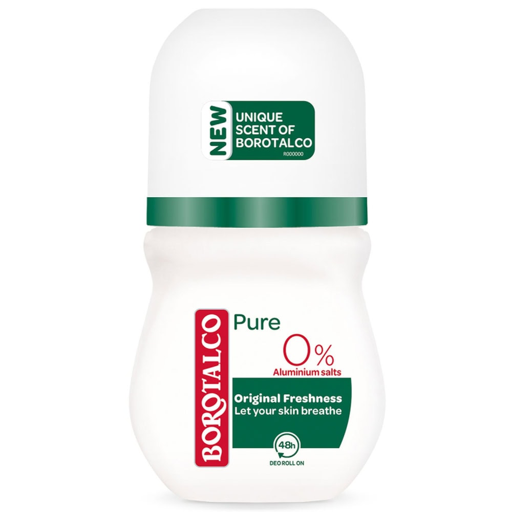 BOROTALCO ROLL-ON 50ML PURE ORIGINAL 48H
