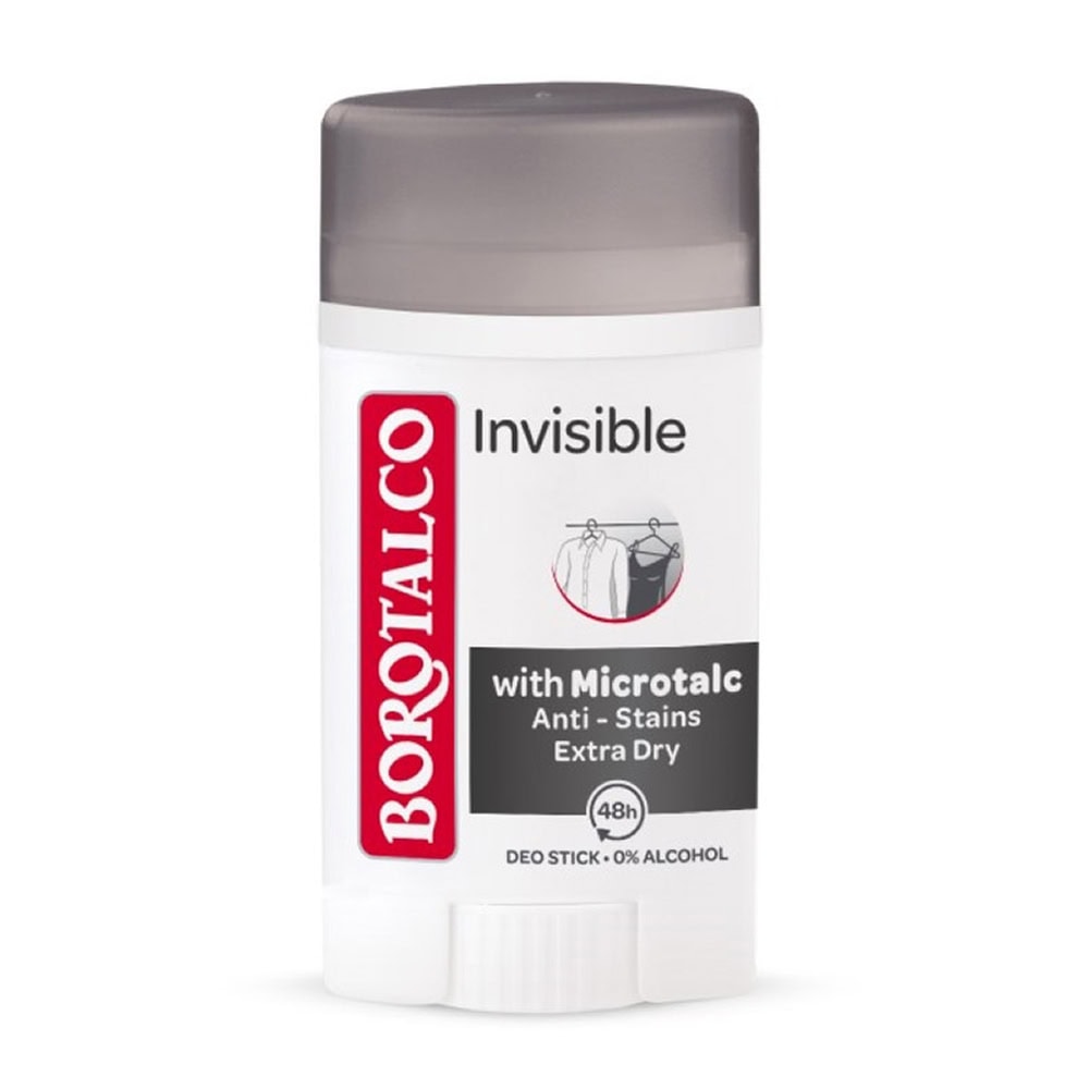 BOROTALCO STICK 40ML INVISIBLE 48H