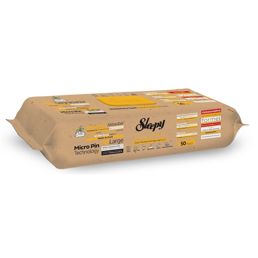 SLEEPY BIO SERVETELE UMEDE MULTISUPRAFETE 50BUC CLOVE&CINNAMON