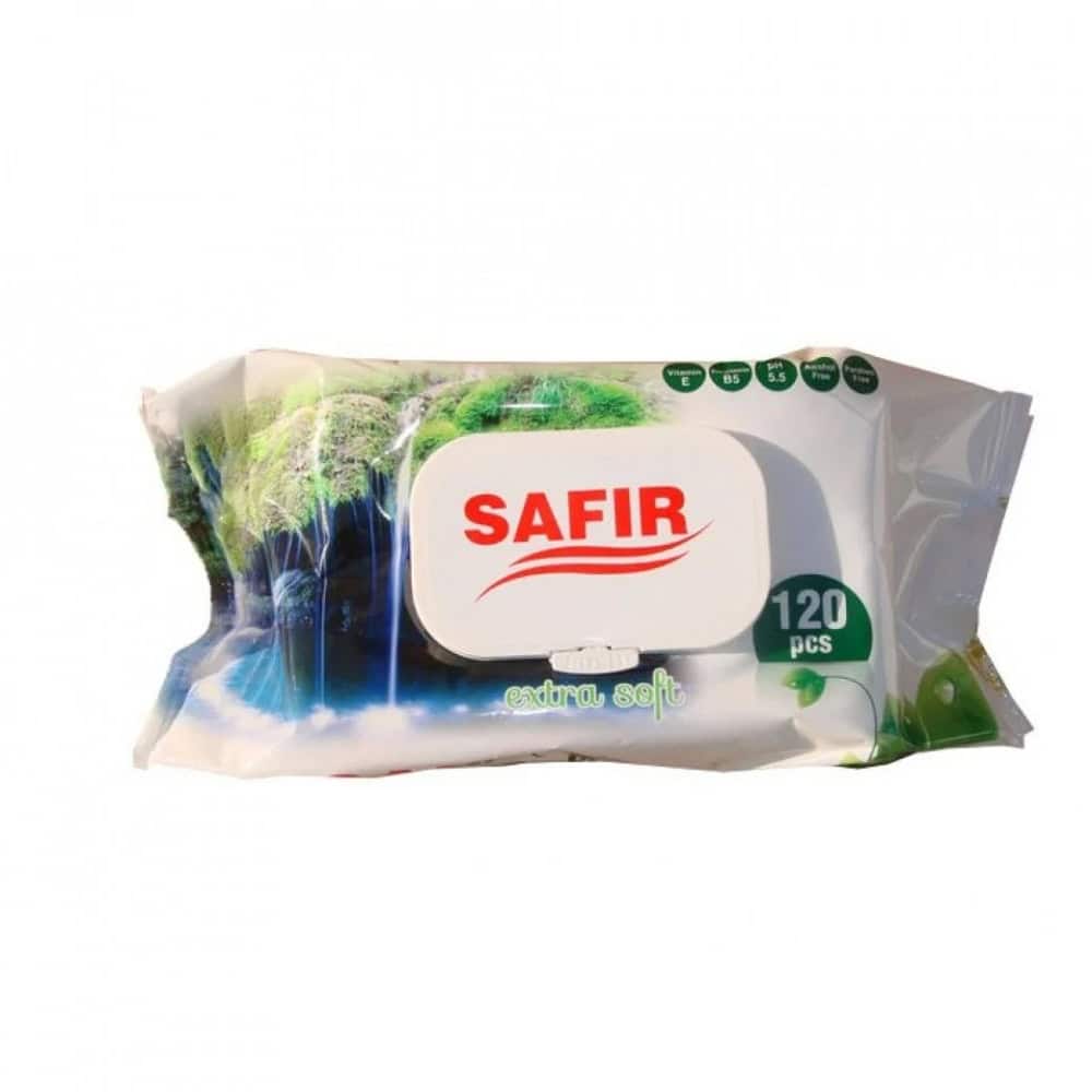 SAFIR SERVETELE UMEDE CAPAC 120BUC EXTRA SOFT