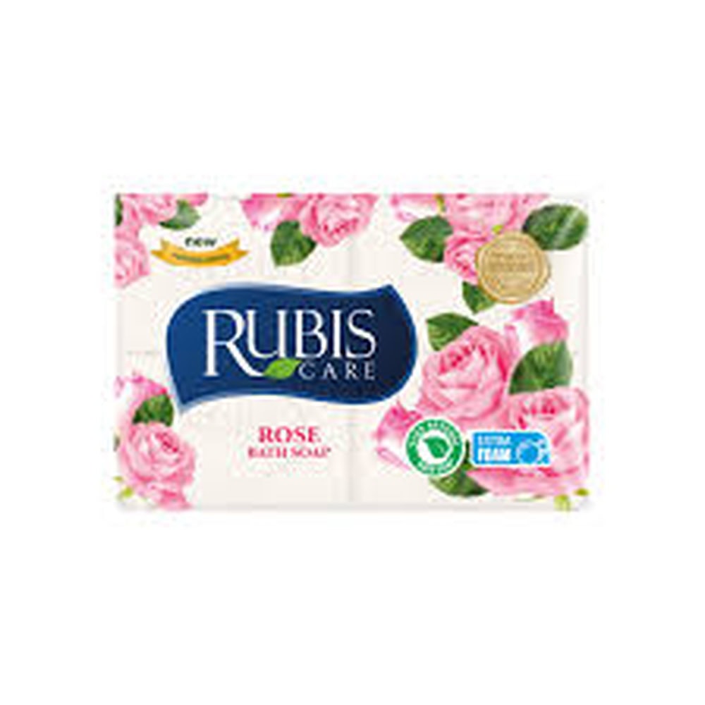 RUBIS SAPUN SOLID RUFE 200G ROSE 4BUC/SET
