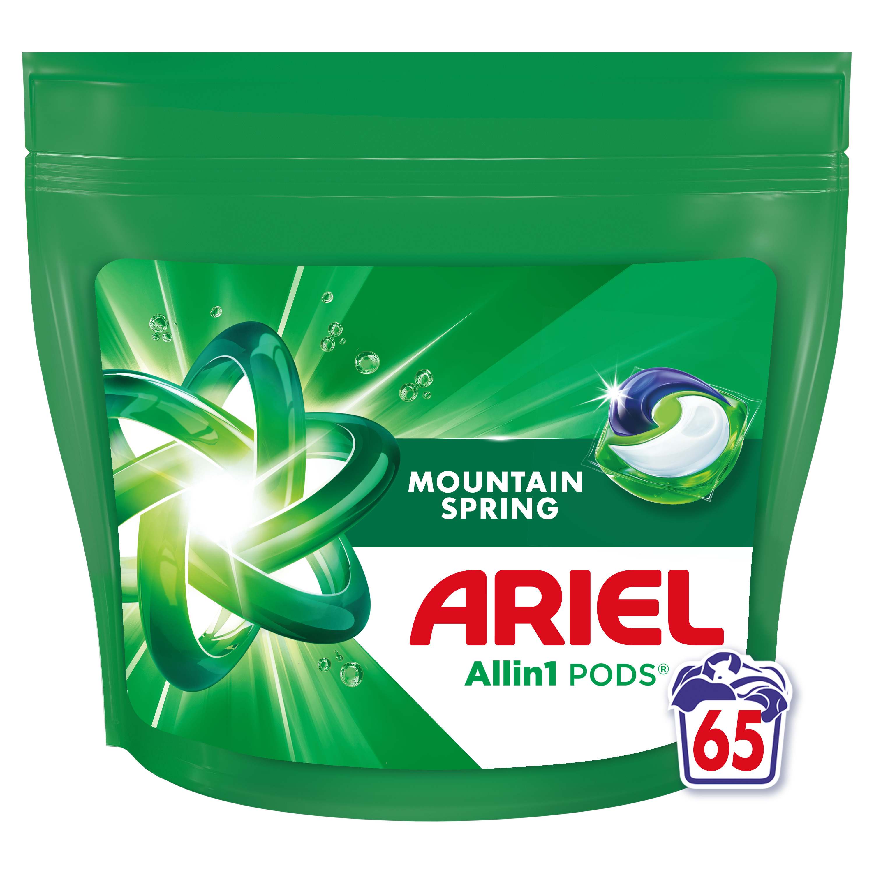 ARIEL DETERGENT CAPSULE 65BUC MOUNTAIN SPRING