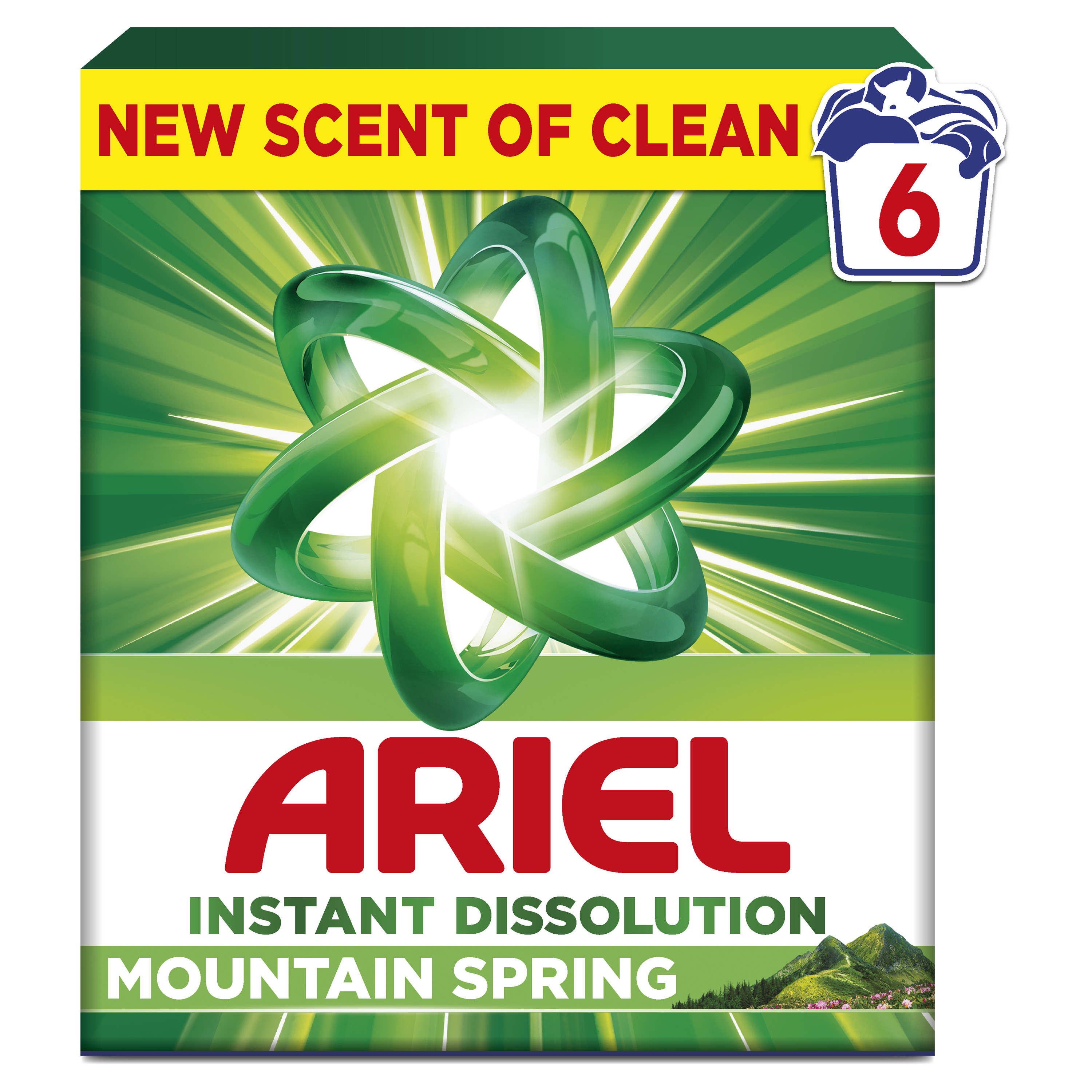 ARIEL DETERGENT PUDRA AUTOMAT 390G MOUNTAIN SPRING 6SP