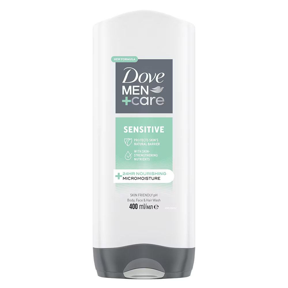 DOVE GEL DUS MEN 400ML SENSITIVE