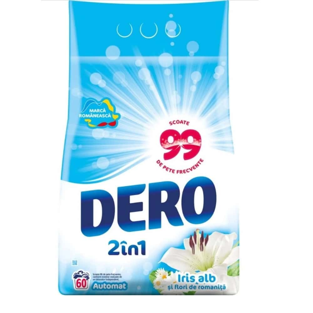 DERO DETERGENT PUDRA AUTOMAT 1.5KG 2IN1 IRIS ALB 20SP
