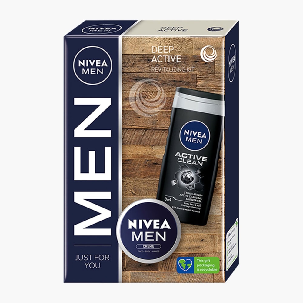 NIVEA CAS MEN (GEL250ML+CREMA75ML) DEEP ACTIVE